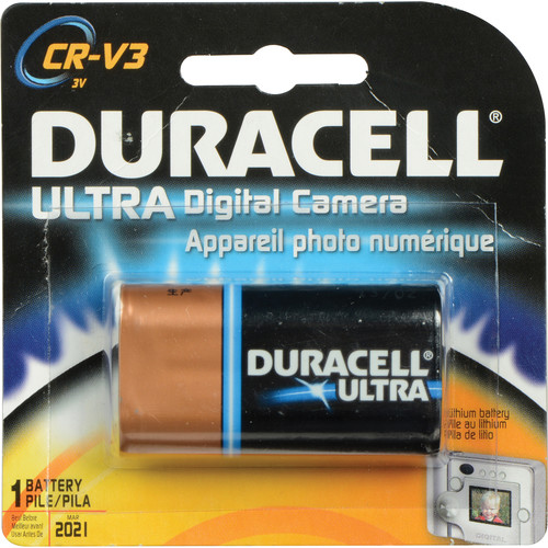 Duracell Ultra CR-V3 Lithium Manganese Dioxide Battery (3V, 1800mAh)