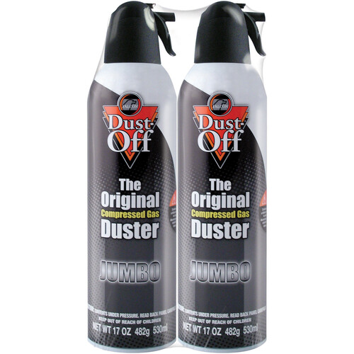 Dust-Off Disposable Air Duster (2-Pack, 17 oz)