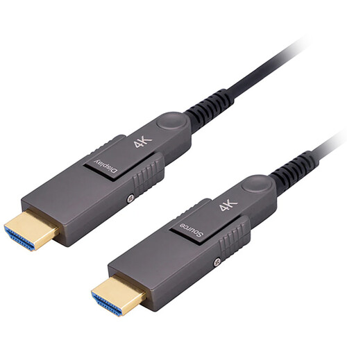 DVDO Plenum-Rated 4K HDMI 2.0 AOC Fiber Cable with Detachable Heads (65.6')