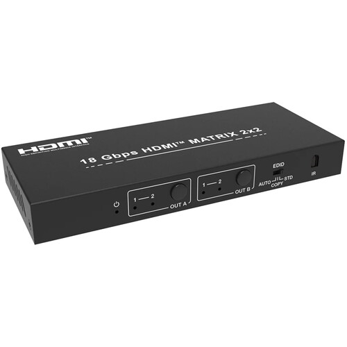 DVDO 4K 2x2 HDMI Matrix Switcher with Audio Outputs & HDR