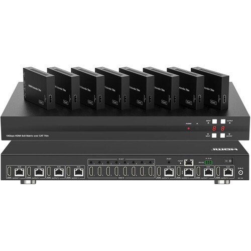 DVDO 4K 8x8 HDMI Matrix Switcher with Mirrored Category Outputs