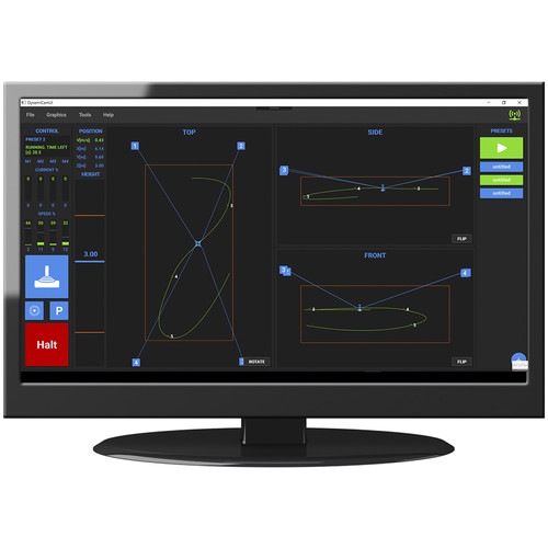 DynamiCam Smart GUI with Camera Motion Presets