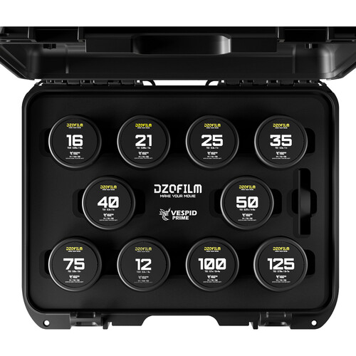 DZOFilm VESPID Prime Cine 10-Lens Kit (ARRI PL & Canon EF)