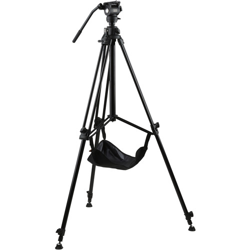 E-Image Studio Tripod with Geared Center Column and Fluid Head Kit