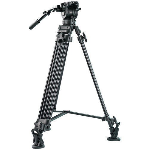E-Image EK60AAM Fluid Drag Video Head and Tripod