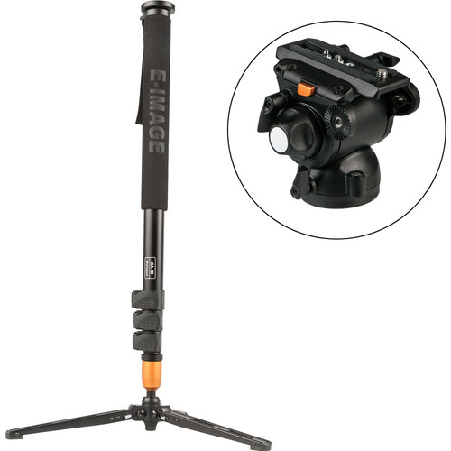E-Image MA-90 4-Section Aluminum Monopod with GH03 Fluid Head