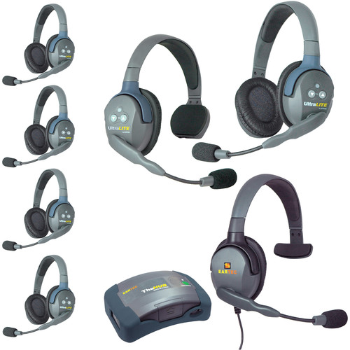 Eartec HUB715MXSAU UltraLITE 7-Person HUB Intercom System with Max 4G Single Headset (AU)