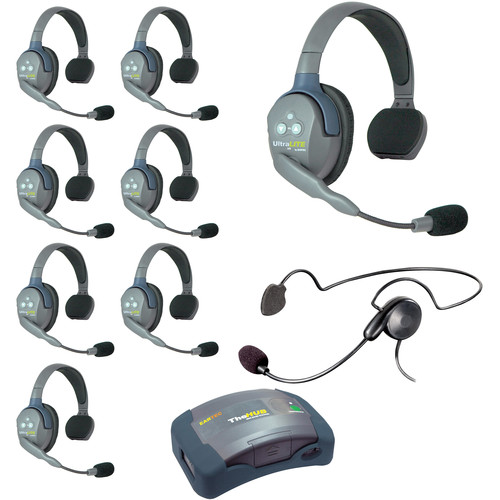 Eartec HUB9SCYB UltraLITE 9-Person HUB Intercom System with Cyber Headset (USA)