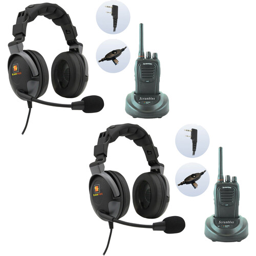 Eartec 2 x SC-1000 Radios with 2 x Proline Double Inline PTT Headsets