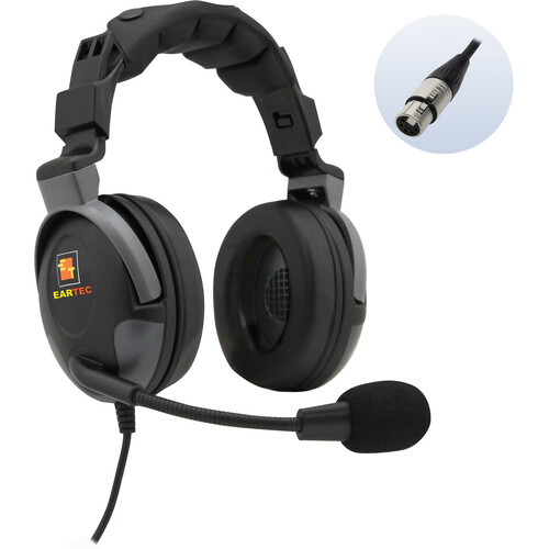 Eartec ProLine Dual-Ear Wired Headset with Female 5-Pin XLR Connector