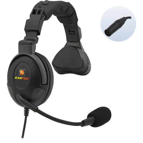 Eartec ProLine Single-Ear Wired Headset with Male 4-Pin XLR Connector