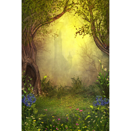 EASIFRAME Cyclorama Fabric Curved Frame Skin / Chroma Key (Jungle Scene)