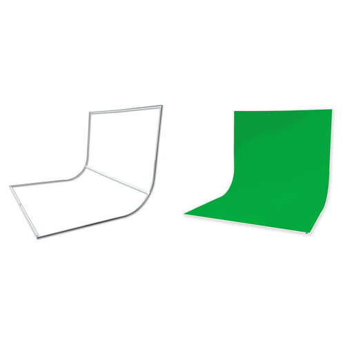EASIFRAME Cyclorama Curved Fabric Frame and Skin Kit (Green)