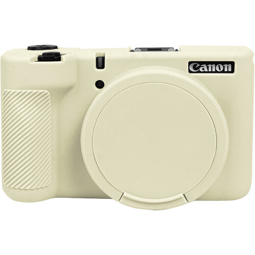 Easy Hood Silicone Protection Case for Canon PowerShot V1 (Beige)