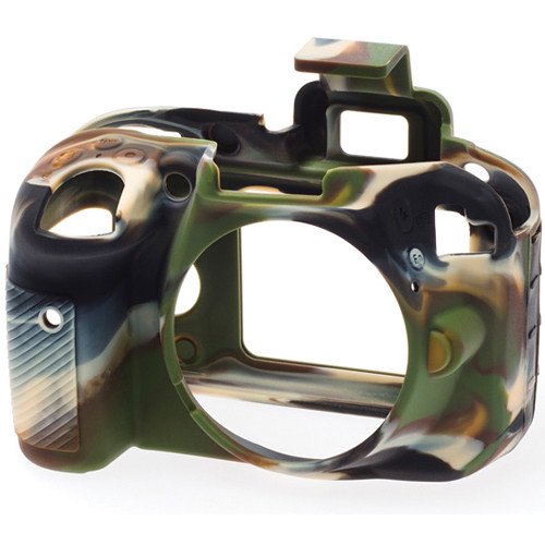 easyCover Silicone Protection Cover for Nikon D3300 and D3400 (Camouflage)
