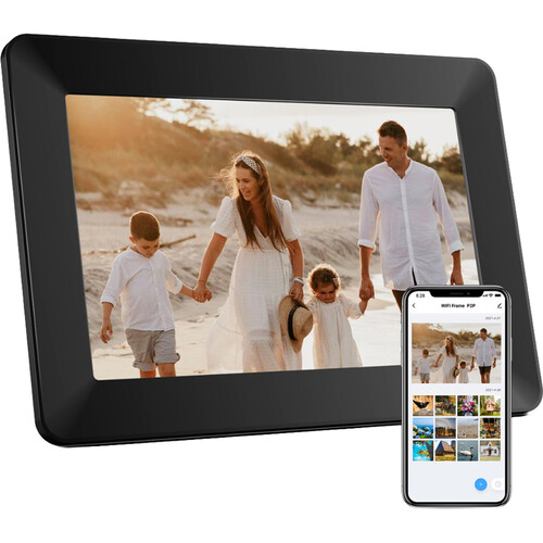 eco4life 10.1" Wi-Fi Digital Photo Frame with Photo/Video Sharing