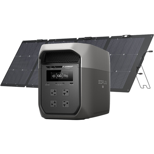 EcoFlow DELTA 3 Max Portable Power Station with 220W Solar Panel Kit