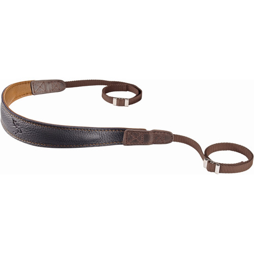 EDDYCAM Premium Camera Strap (Small, Black/Natural with Natural Stitching)