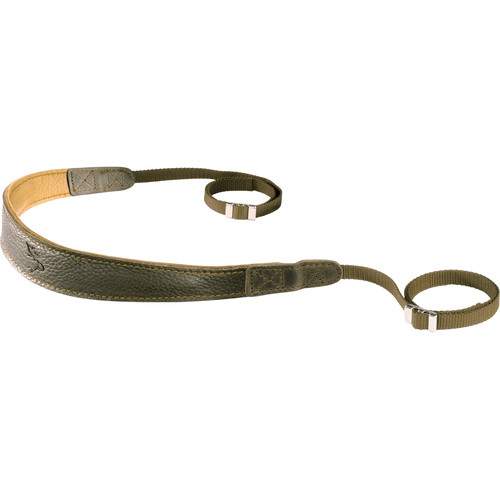 EDDYCAM Premium Camera Strap (Small, Green/Natural with Natural Stitching)