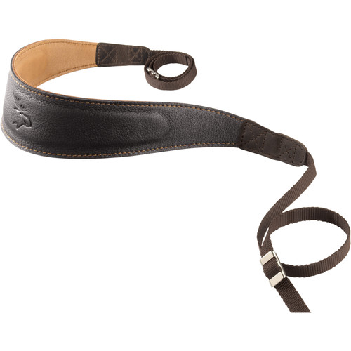 EDDYCAM Premium Camera Strap (Large, Black/Natural with Natural Stitching)