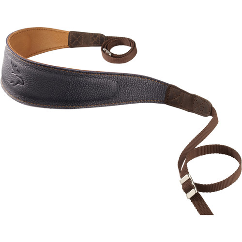 EDDYCAM Premium Camera Strap (Large, Dark Blue/Natural with Natural Stitching)