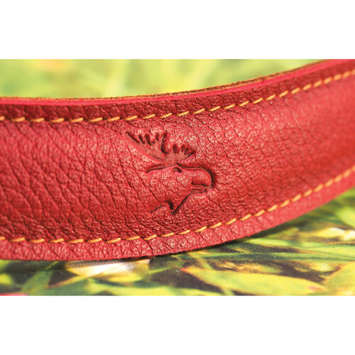 EDDYCAM Camera Strap (Red with Nature Stitching, 1.3" Wide)