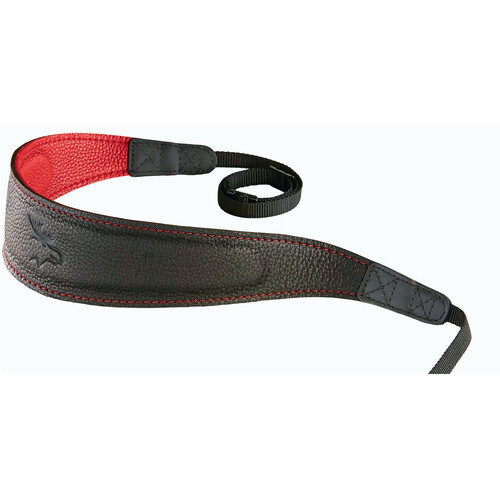 EDDYCAM Camera Strap (Fashion Black with Red Stitching, 2.4" Wide)