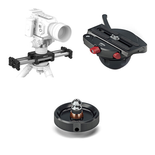 edelkrone SliderPLUS v5 PRO and aktiv 75mm Head Adapter Kit