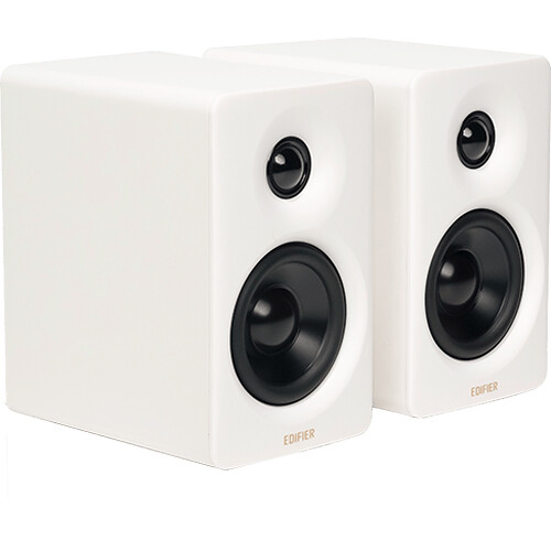 Edifier M60 Compact Desktop 2.0 2-Way Active Bluetooth Speakers (White, Pair)