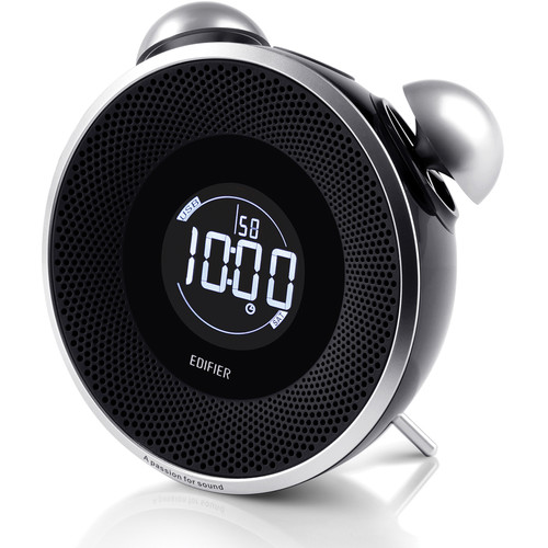 Edifier Tick Tock Bluetooth and FM Radio Speaker System with Alarm Function (Black)