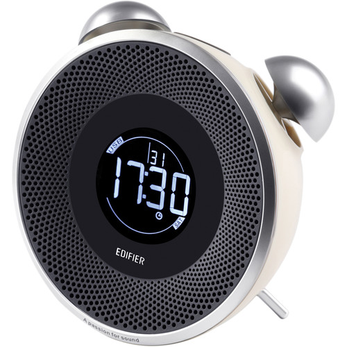 Edifier Tick Tock Bluetooth and FM Radio Speaker System with Alarm Function (Beige)