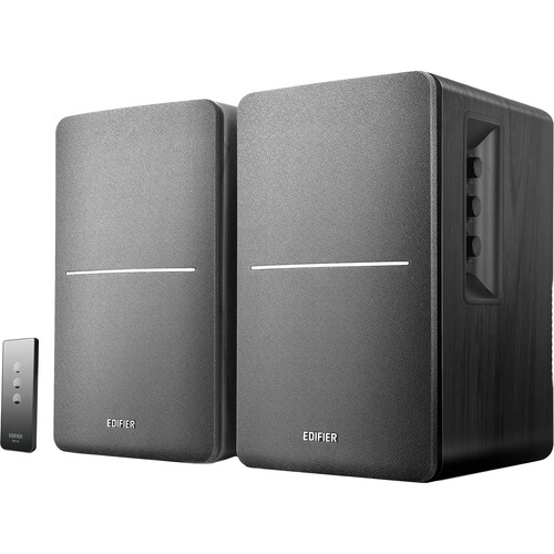 Edifier R1280T 2-Way Active Bookshelf Speakers (Black, Pair)