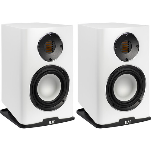 ELAC Carina BS243.4 2-Way Bookshelf Speakers (Satin White, Pair)