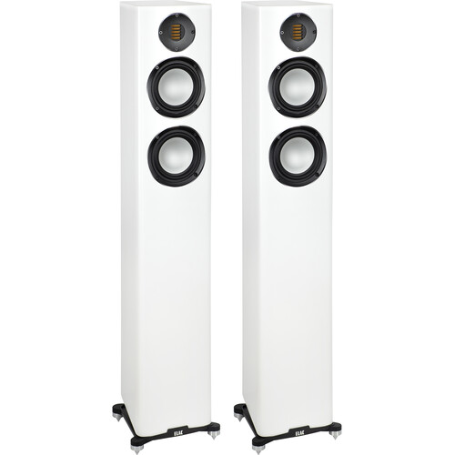 ELAC Carina FS247.4 Floorstanding Speaker (Satin White, 2-Pack)