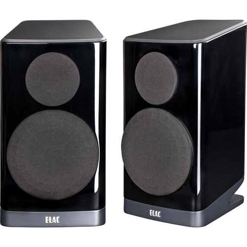 ELAC Vela BS 403 2-Way Bookshelf Speakers (Gloss Black, Pair)