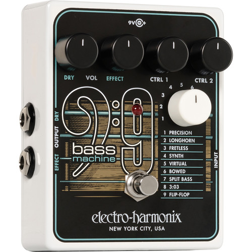 Electro-Harmonix BASS9 Bass Machine Pedal for Electric Guitars