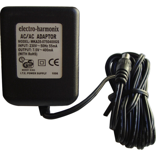 Electro-Harmonix 230 VAC to 7.5 VAC USA Power Adapter (400mA)