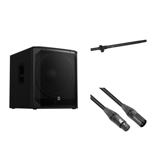 Electro-Voice EVIVA 18SP 18" Subwoofer with Speaker Pole and XLR Cable Kit