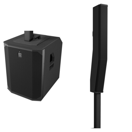 Electro-Voice EVOLVE 70 Portable 2000W Subwoofer and Column Speaker Kit with Bluetooth (Black)