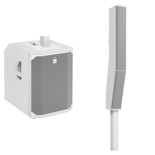 Electro-Voice EVOLVE 70 Portable 2000W Subwoofer and Column Speaker Kit with Bluetooth (White)