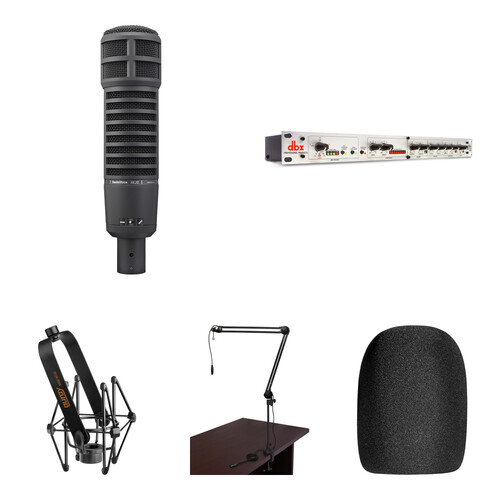 Electro-Voice RE20 Dynamic Microphone Broadcaster Kit with dbx 286s Preamp (Black)