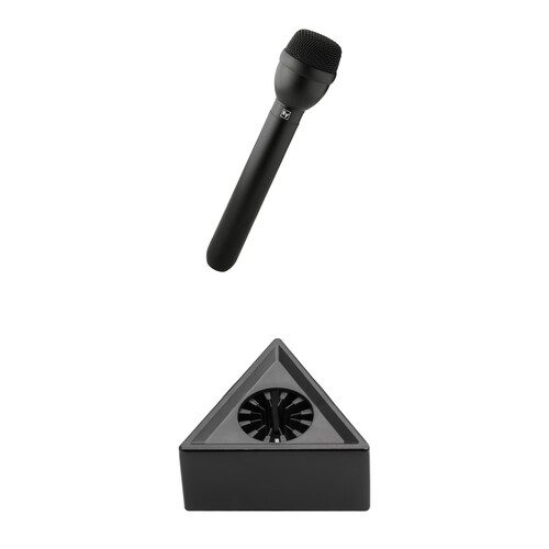 Electro-Voice RE50/B Handheld Microphone with Microphone Flag