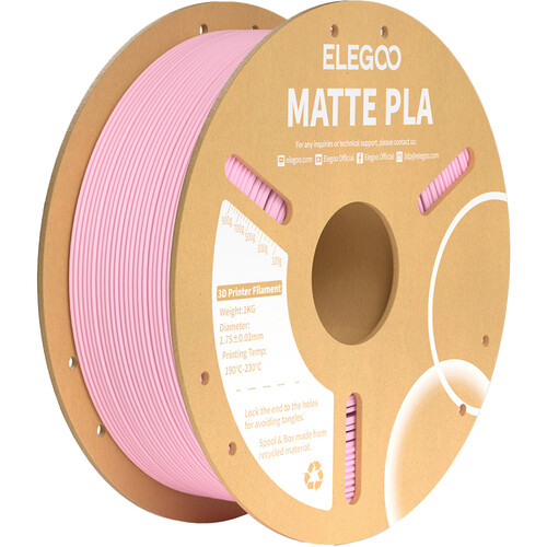 ELEGOO 1.75mm PLA Matte Filament Spool (1kg, Sakura Pink)