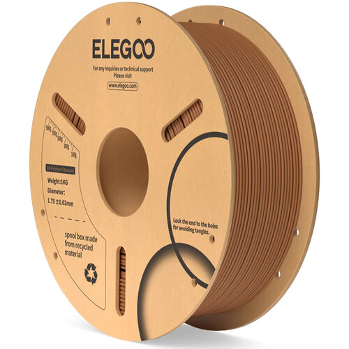 ELEGOO 1.75mm Basic PLA Filament (2.2 lb, Brown)