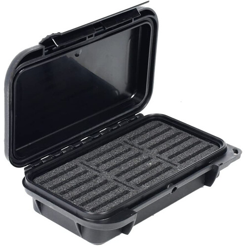 Elephant Elite Waterproof Hard Memory Card Case (Black Case, Black Foam)