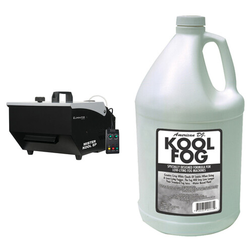 Eliminator Lighting Mister Kool EP Low-Lying Fog Kit with Low-Lying Fog Juice