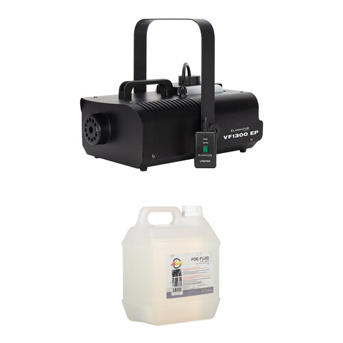 Eliminator Lighting VF1300 EP 1100W Mobile Fog Machine Kit with Fog Fluid and Remote