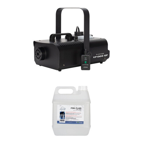 Eliminator Lighting VF1300 EP 1100W Mobile Fog Machine Kit with Fog Fluid and Remote