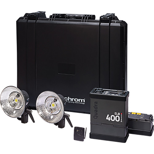 Elinchrom Quadra ELB 400 Two Action Heads To Go Kit