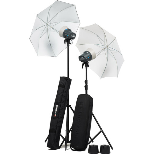 Elinchrom D-Lite RX One Flash Head Kit with Umbrellas